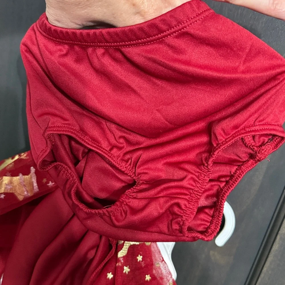 Zunie red velvet Holiday Dress NWT 18 m